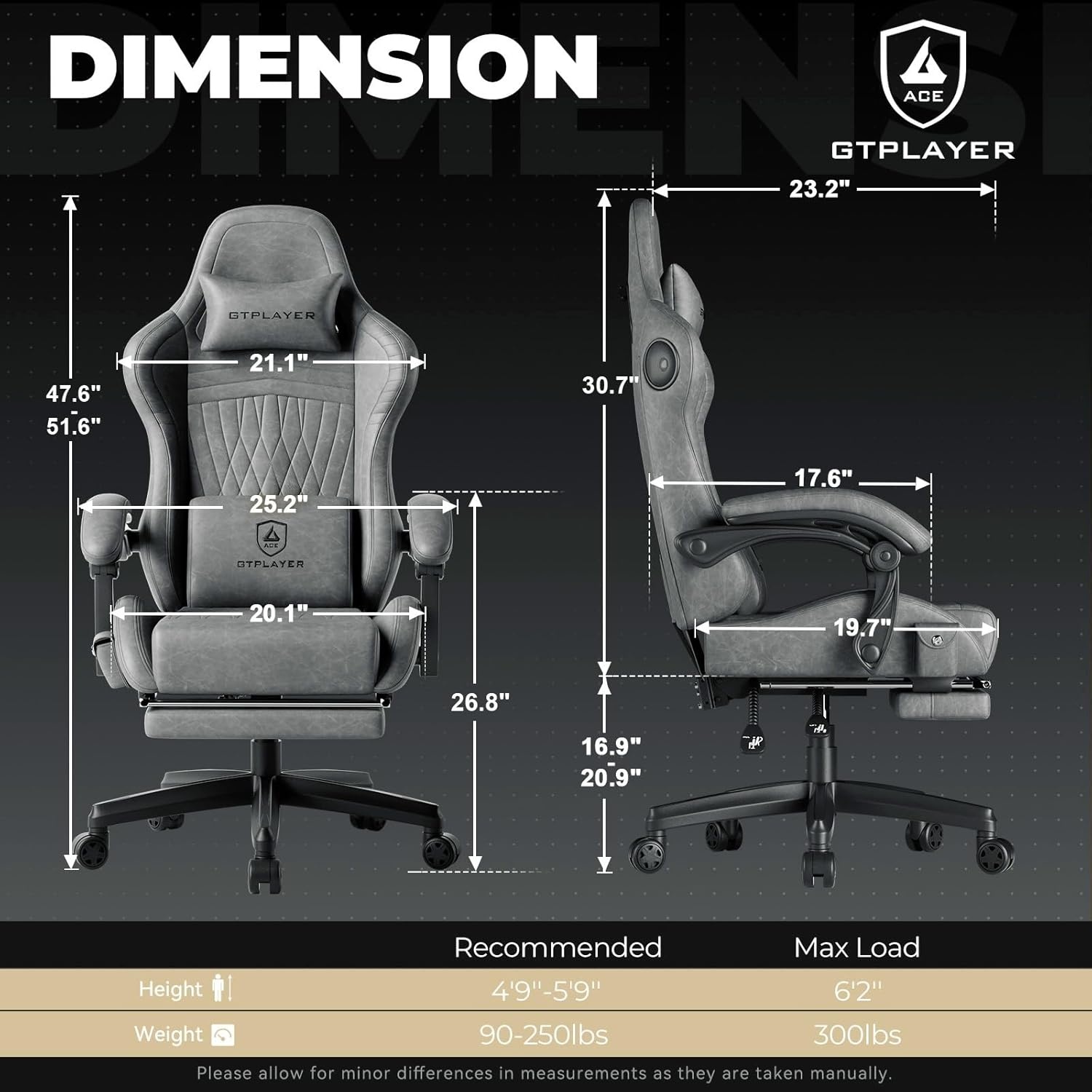 image:imageGTPLAYER ACEPRO Music Gaming Chairs Builtin Speakers App Support amp Bluetooth Control Computer Game Chairs with Footrest for Adults Ergonomic Reclining Silla Linkage Armrest Pink Velvet01 Grey