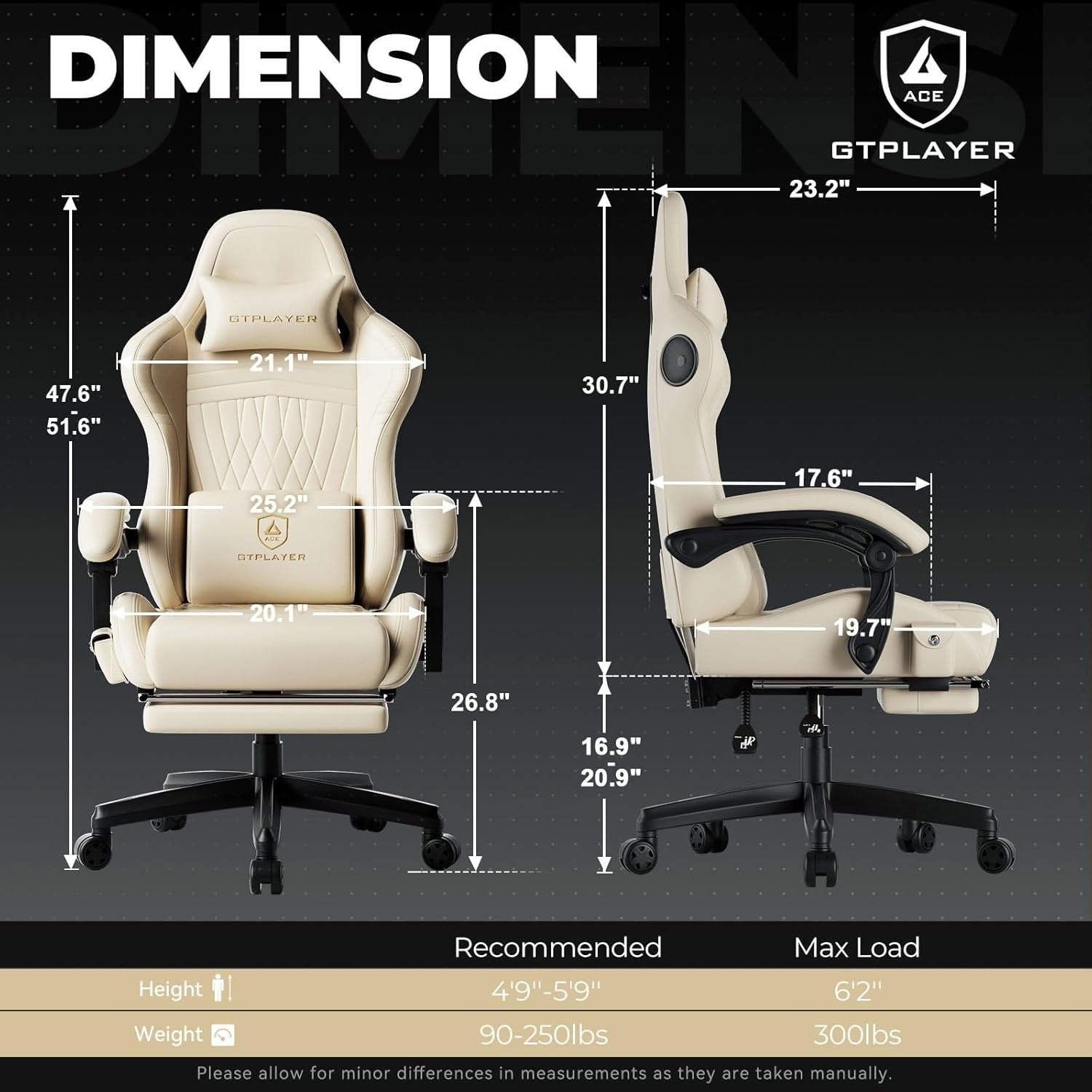 image:imageGTPLAYER ACEPRO Music Gaming Chairs Builtin Speakers App Support amp Bluetooth Control Computer Game Chairs with Footrest for Adults Ergonomic Reclining Silla Linkage Armrest Pink Velvet01 Ivory