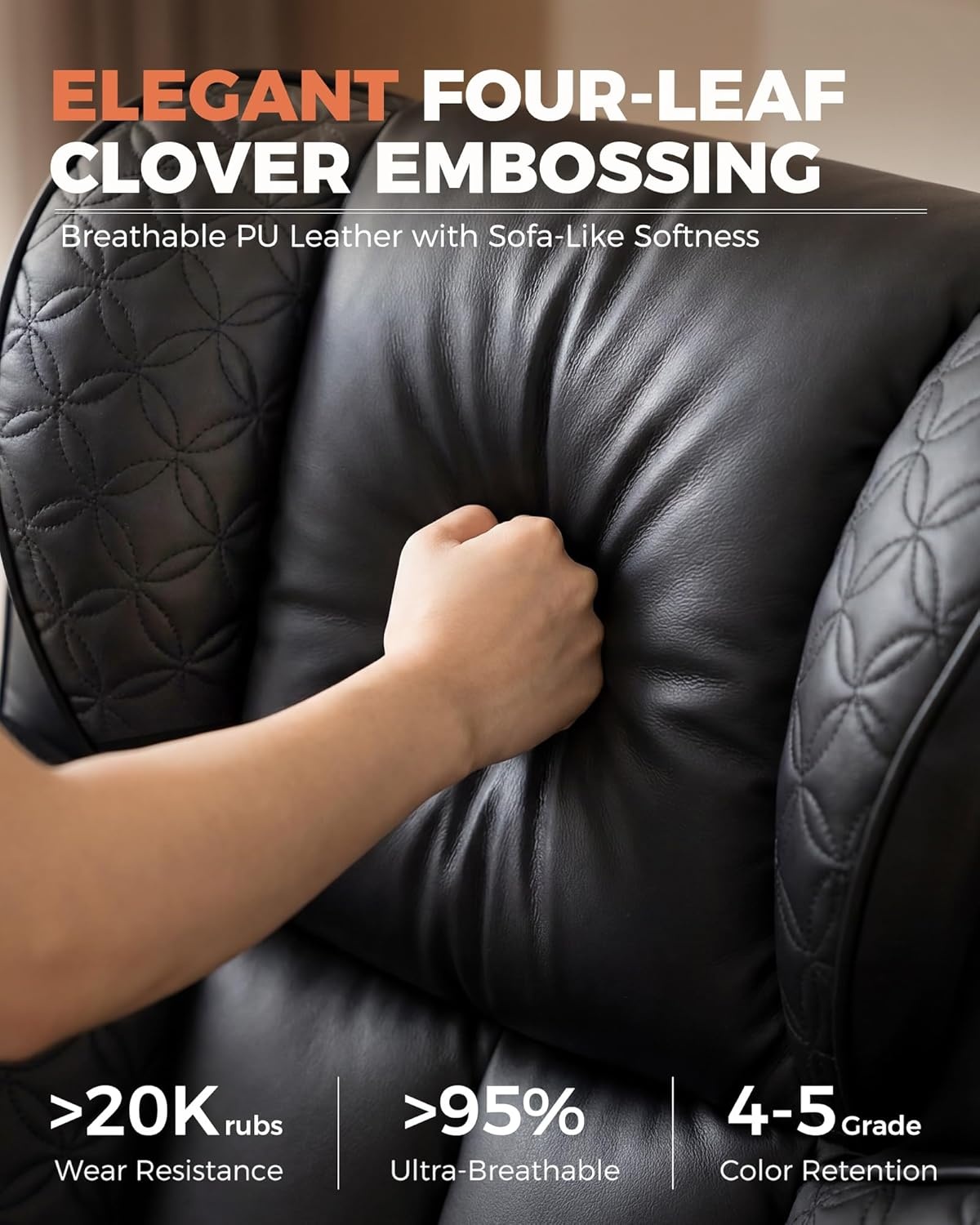 image:imageGTPLAYER Big and Tall Office Chair Wide Ergonomic Gaming Chair with Deluxe Embossing Designed Leather with Foot Rest150Reclining Adjustable Soft Armrests Pocket Spring Back Support and PillowPucoal Black