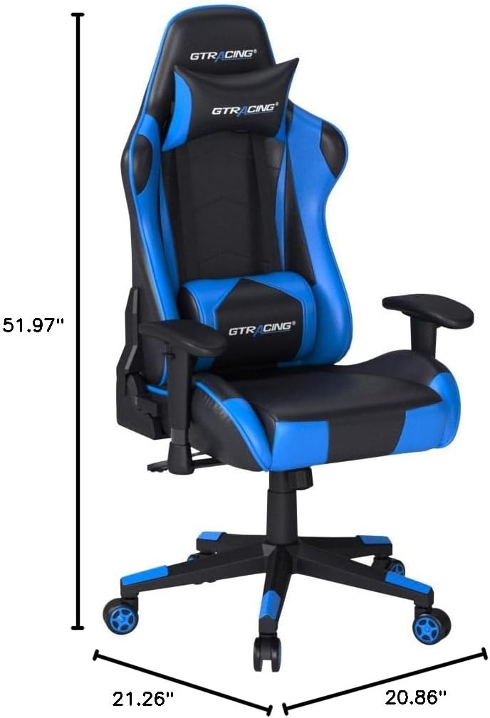 image:imageGTPLAYER Ergonomic Office Chair with Flipup Armrests Executive Computer Chair for Home Office Breathable Mesh amp Comfy Lumbar Support BlackBlue