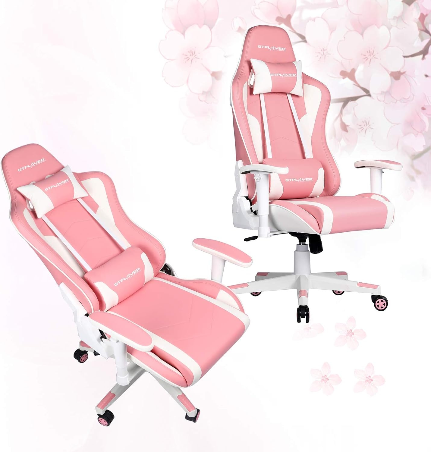 image:imageGTPLAYER Ergonomic Office Chair with Flipup Armrests Executive Computer Chair for Home Office Breathable Mesh amp Comfy Lumbar Support BlackPink