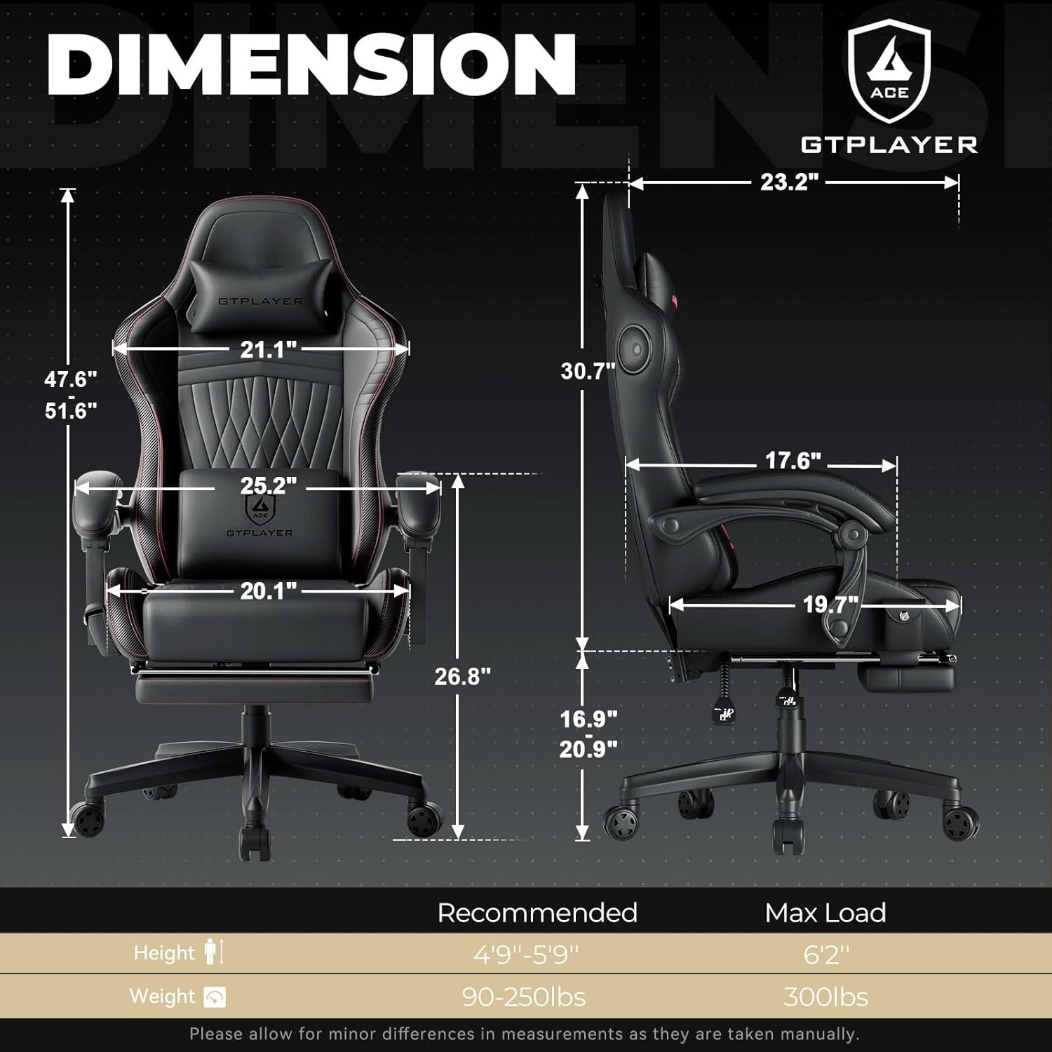 image:imageGTPLAYER Gaming Chair for Adults Ergonomic Computer Game Chairs with Speakers Footrest amp Linkage Armrest Reclining High Back Silla Gamer for Home Office Ace Pro OffWhiteRed