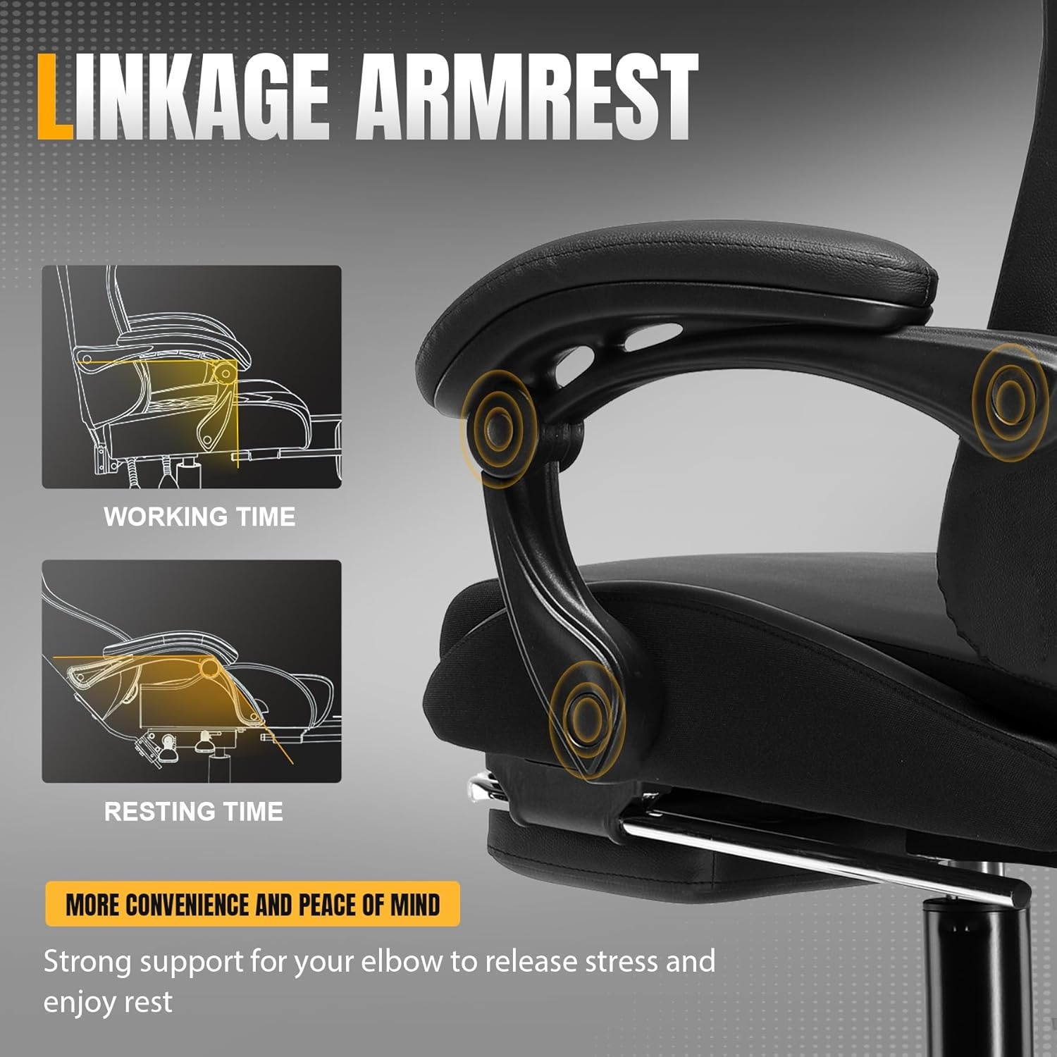 image:imageGTPLAYER Gaming Chair with Foot Rest amp Pocket Spring Cushion Ergonomic High Back Computer Chair with Headrest amp 360Swivel Seat for Home Office Desk PU Leather PinkPitchblack
