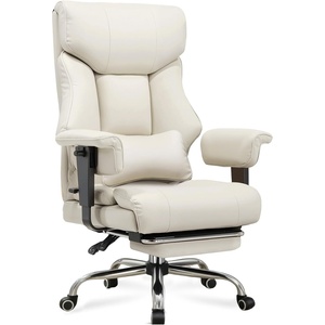 image:imageGTPLAYER Big and Tall Gaming Chair 400lbs Heavy Duty Office Chair with Footrest High Back Pocket Spring Lumbar Support Ergonomic Wide Comfy Seated Cushion for Lower Back Pain Relief EarthBlackBeige