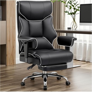 image:imageGTPLAYER Big and Tall Gaming Chair 400lbs Heavy Duty Office Chair with Footrest High Back Pocket Spring Lumbar Support Ergonomic Wide Comfy Seated Cushion for Lower Back Pain Relief EarthBlackWhiteblack