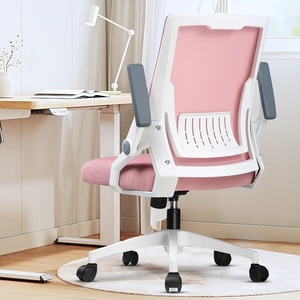 image:imageGTPLAYER Ergonomic Office Chair with Flipup Armrests Executive Computer Chair for Home Office Breathable Mesh amp Comfy Lumbar Support BlackPink