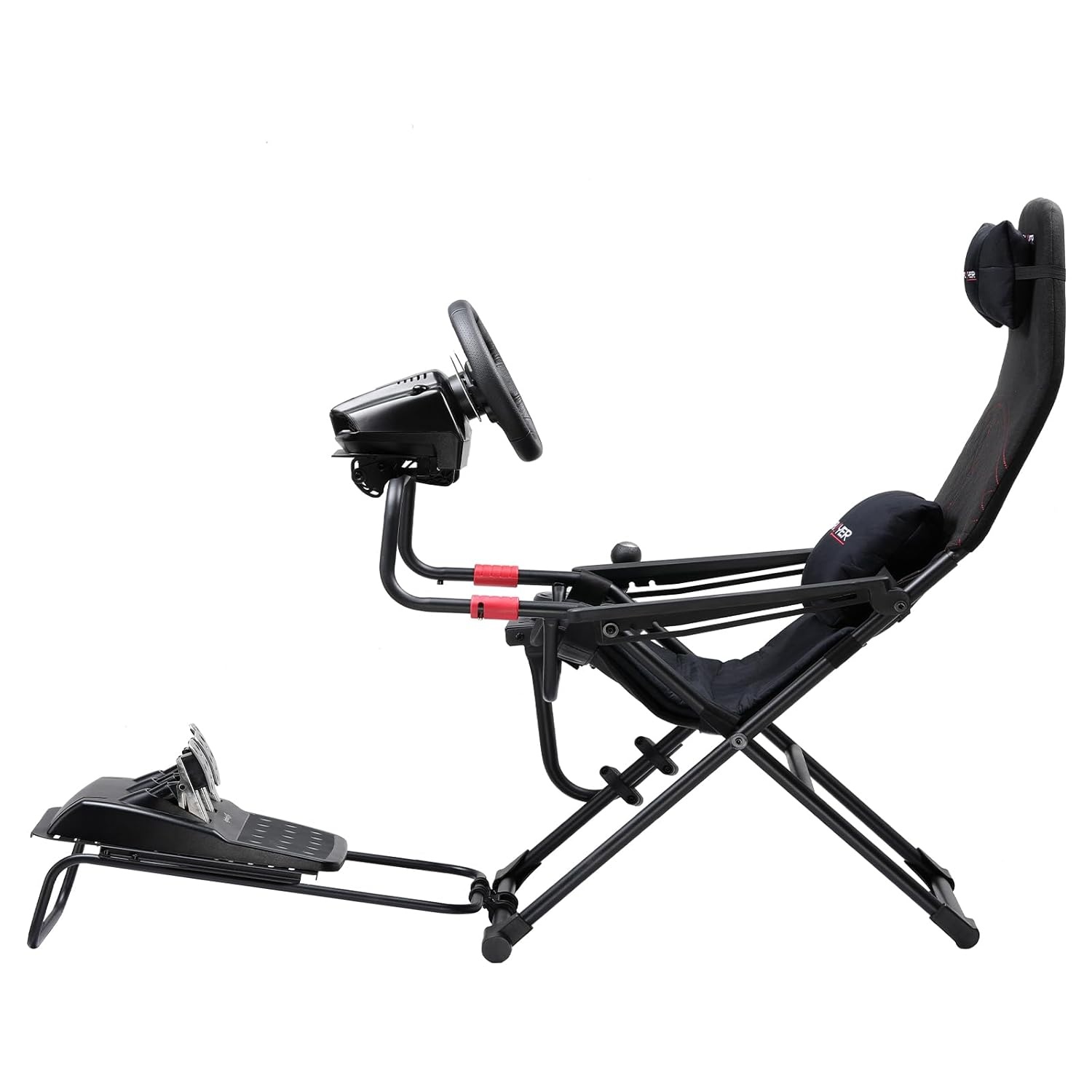image:imageGTPLAYER Sim Racing Cockpit Foldable amp Adjustable for High Performance Sim Racing Compact amp Flexible Supports All Steering Wheels amp Pedals for PC Wheel and Pedals Not Included