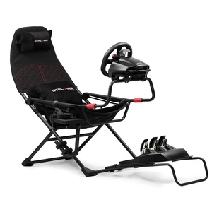 image:imageGTPLAYER Sim Racing Cockpit Foldable amp Adjustable for High Performance Sim Racing Compact amp Flexible Supports All Steering Wheels amp Pedals for PC Wheel and Pedals Not Included