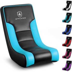 image:imageGTPLAYER Floor Rocker Gaming Chair  Adjustable Angle Limiter Ultra Lightweight Ergonomic Floor Rocking Game Seat for Gaming and Lounging Aqua01 Aqua