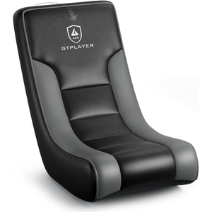 image:imageGTPLAYER Floor Rocker Gaming Chair  Adjustable Angle Limiter Ultra Lightweight Ergonomic Floor Rocking Game Seat for Gaming and Lounging Aqua01 Black  Grey