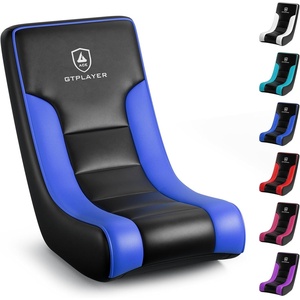 image:imageGTPLAYER Floor Rocker Gaming Chair  Adjustable Angle Limiter Ultra Lightweight Ergonomic Floor Rocking Game Seat for Gaming and Lounging Aqua01 Blue