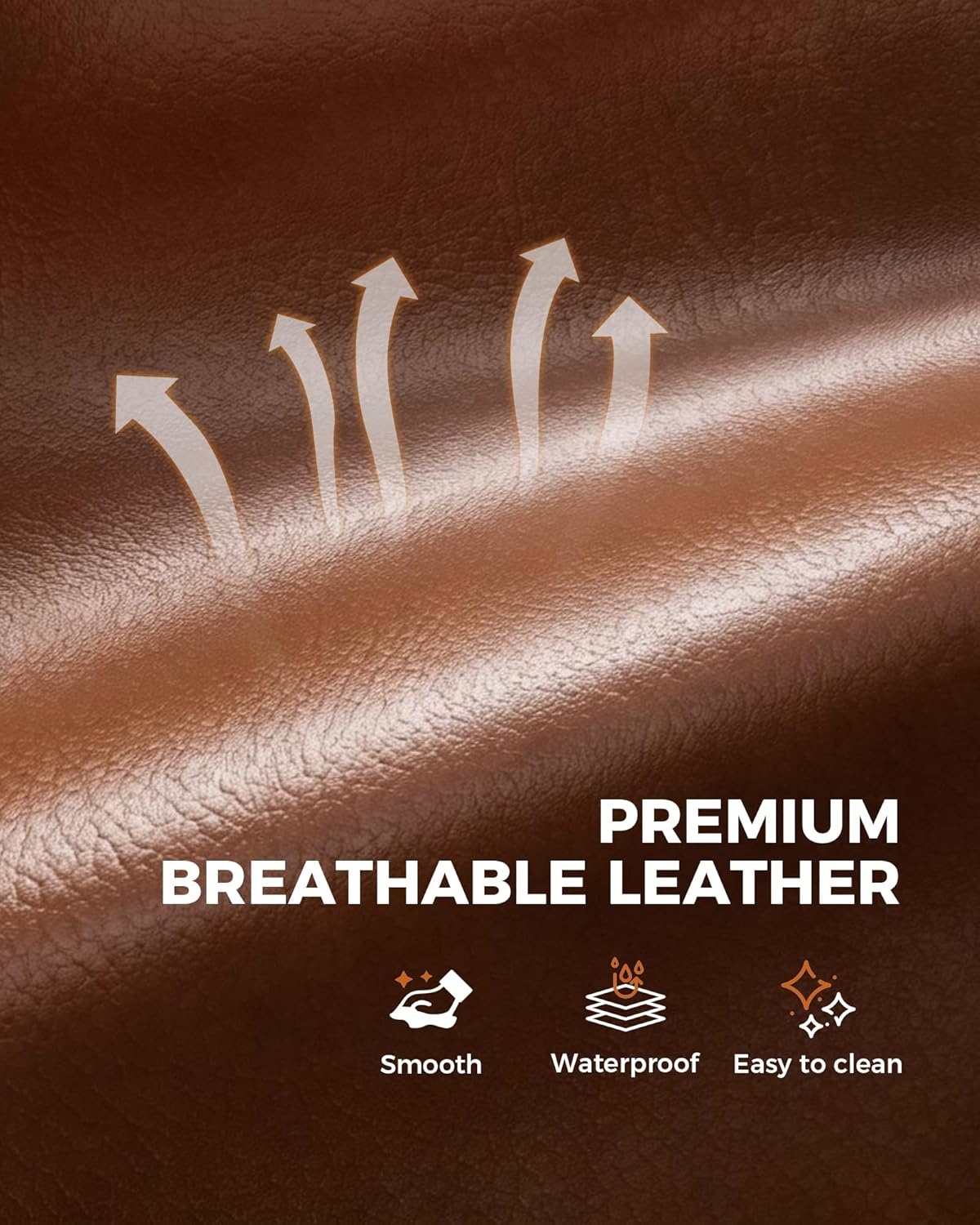 image:imageGTPLAYER Big and Tall Gaming Chair with Footrest Ergonomic Office Desk Chair with 44in Thick Cushion and Wide Wingless Seat Comfortable Leather Computer Chair Predator Series Chocolate BrownChocolate Brown