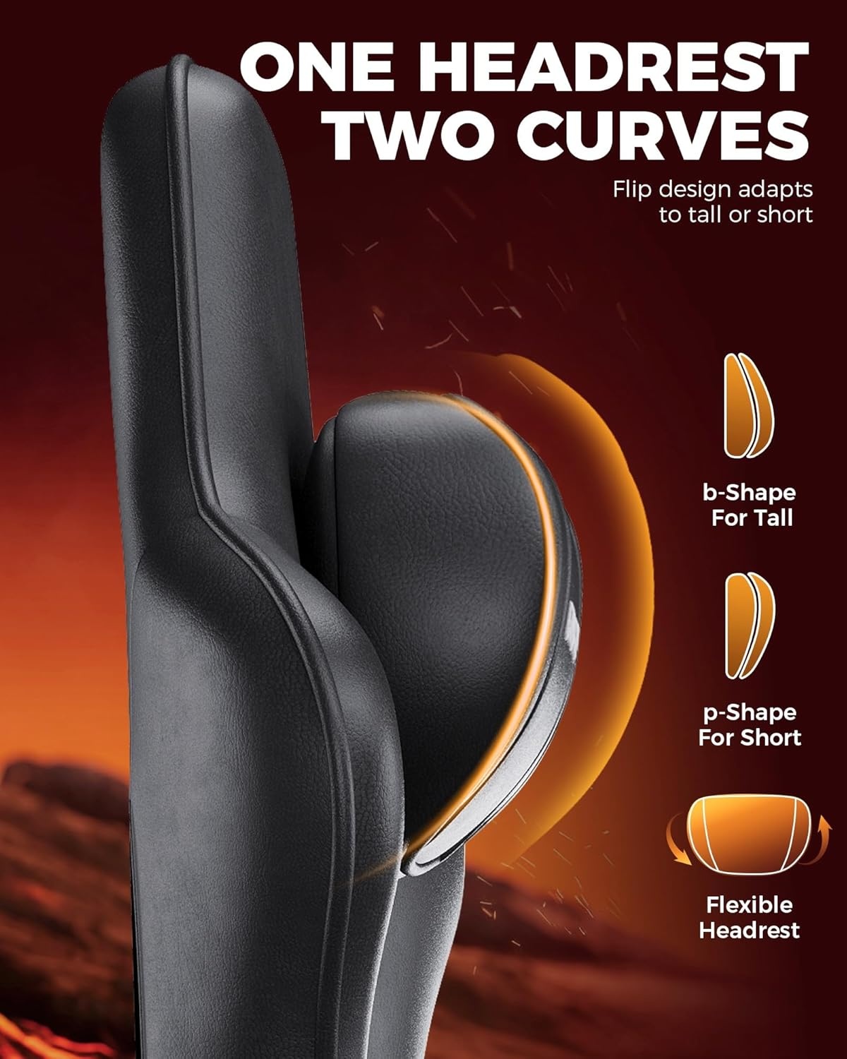 image:imageGTPLAYER Big and Tall Gaming Chair with Footrest Ergonomic Office Desk Chair with 44in Thick Cushion and Wide Wingless Seat Comfortable Leather Computer Chair Predator Series Chocolate BrownMatte Black With Trim