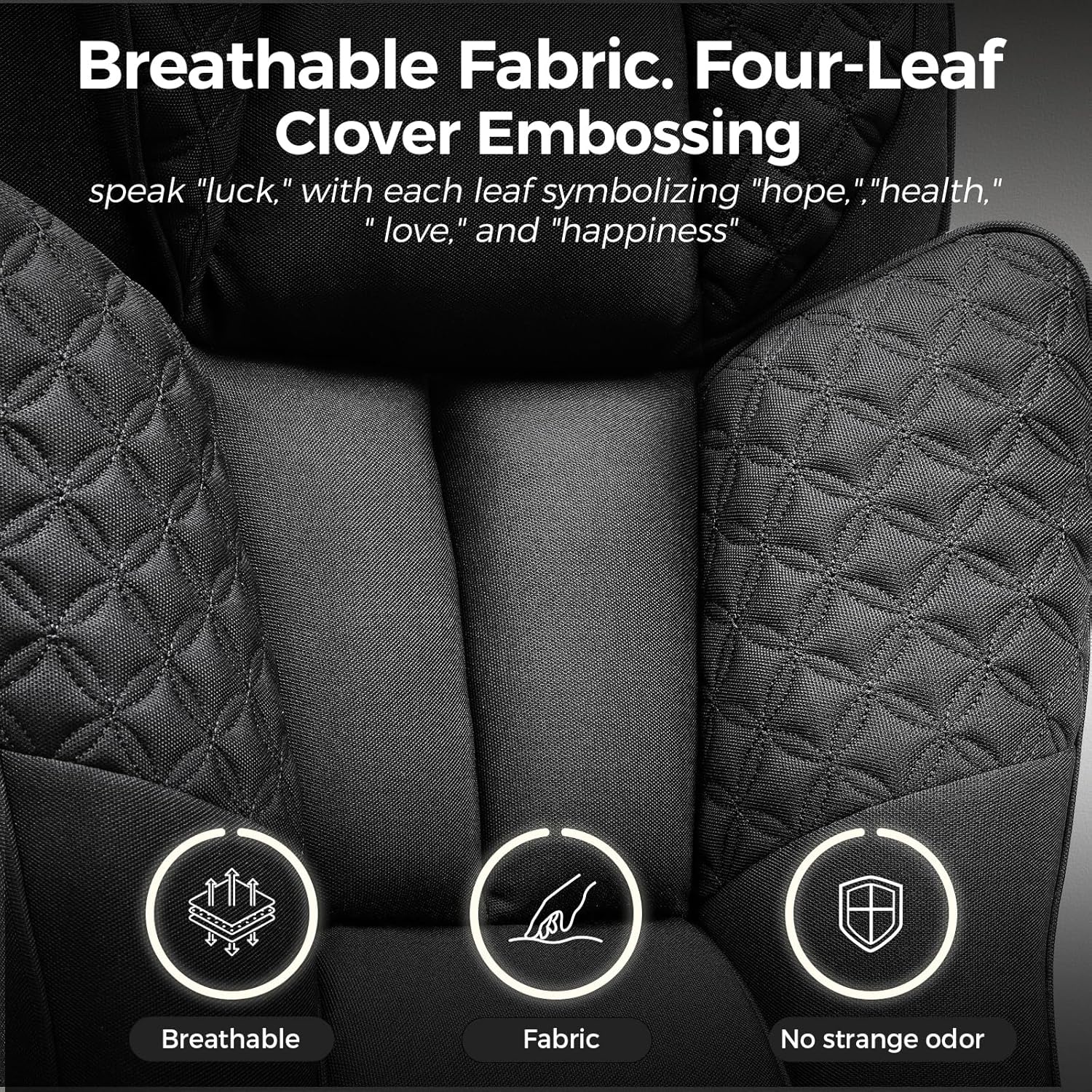 image:imageGTPLAYER Big and Tall Office Chair Wide Ergonomic Gaming Chair with Deluxe Embossing Designed Leather with Foot Rest150Reclining Adjustable Soft Armrests Pocket Spring Back Support and PillowFabricblack