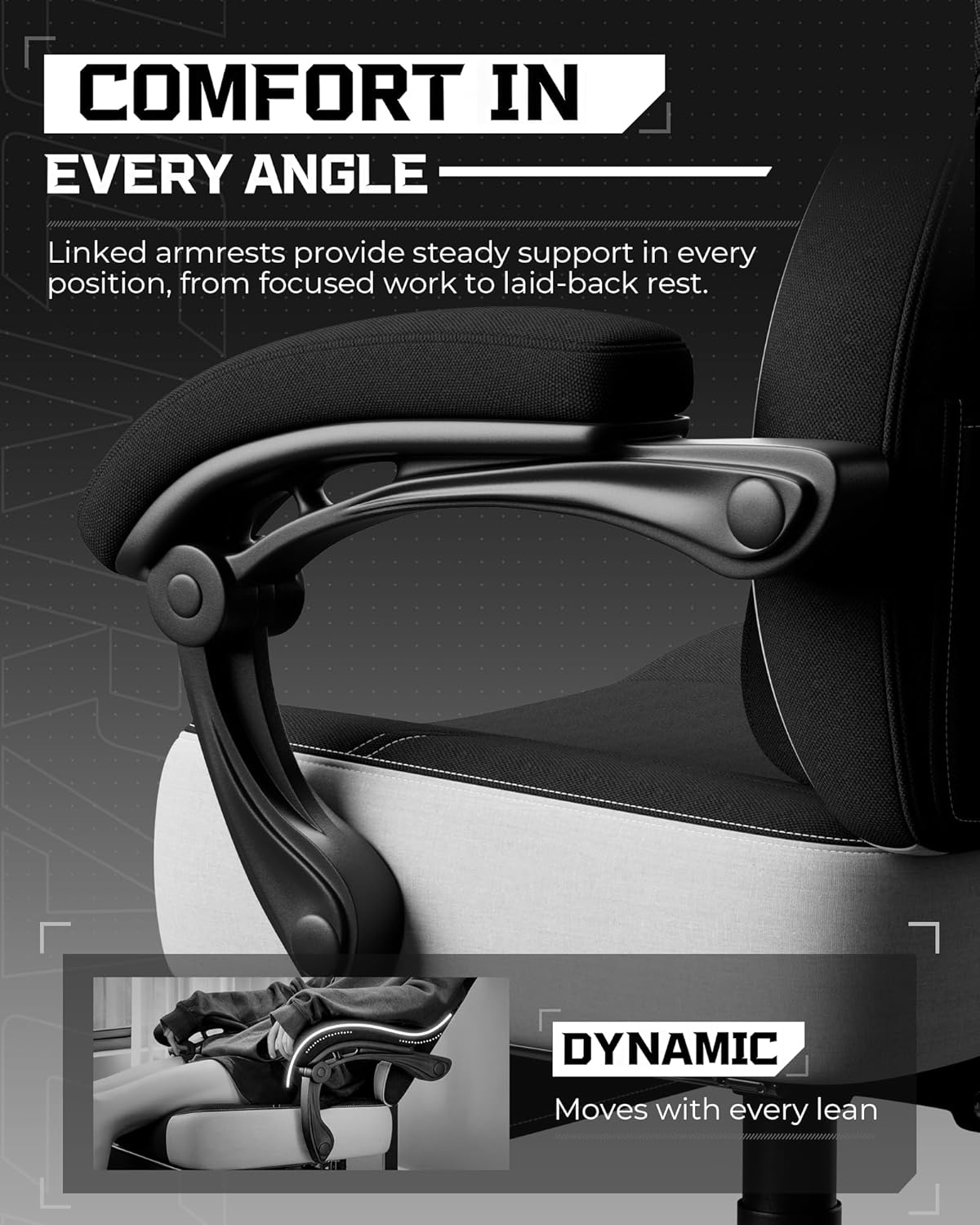 image:imageGTPLAYER Gaming Chair Computer Chair with Footrest and Lumbar Support for Adults 360Swivel Big amp Tall Reclining Seat for Office or Gaming BlackLiblack