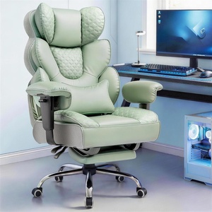 image:imageGTPLAYER Big and Tall Gaming Chair Ergonomic Heavy Duty Office Chair Racing Seat with Adjustable Lumbar Pillow Footrest 150 Reclining Thickened Armrests Breathable Mesh for EsportsPC GamingGreen