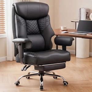 image:imageGTPLAYER Big and Tall Office Chair Wide Ergonomic Gaming Chair with Deluxe Embossing Designed Leather with Foot Rest150Reclining Adjustable Soft Armrests Pocket Spring Back Support and PillowPujet Black