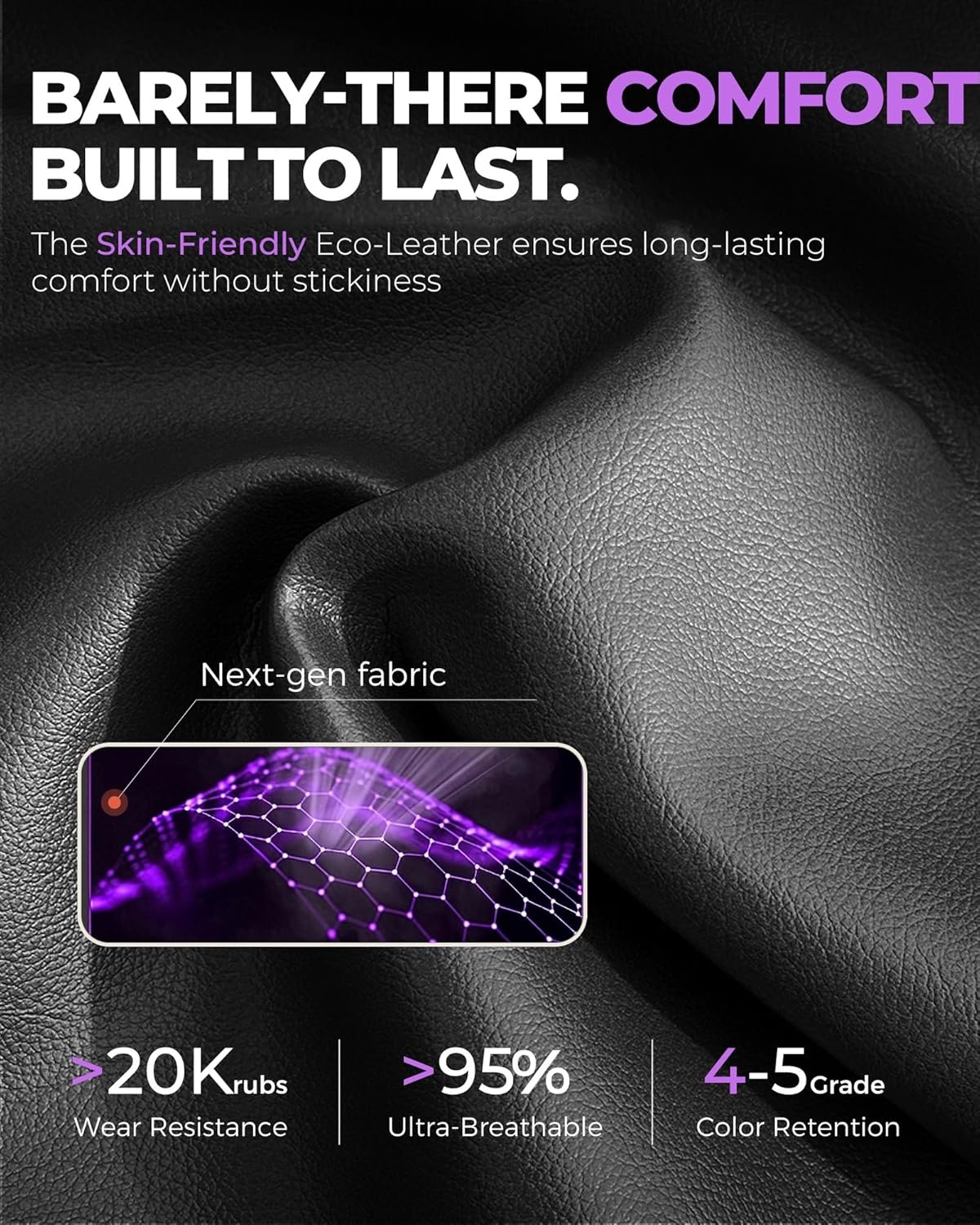 image:imageGTPLAYER Gaming Chair with Footrest Big and Tall Computer Game Chair 350lb Racing Style Ergonomic High Back Lumbar Support and Recliner Moon GrayErgopurple