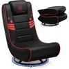 [With Headrest] - Black-red