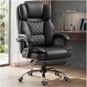 image:imageGTPLAYER Big and Tall Office Chair with Pocket Spring Cushion amp Ergonomic Lumbar Support for Lower Back Pain Relief High Back Computer Gaming Chair with Foot Rest Soft Velvet Fabric BlackMatteblack  Leather