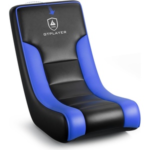 image:imageGTPLAYER Floor Rocking Gaming Chair  Floor Rolling Game Chairs with Angle Limiter Gamer Rocker Floor Seat Compact amp Lightweight Black Galaxy Patterned01 Blue